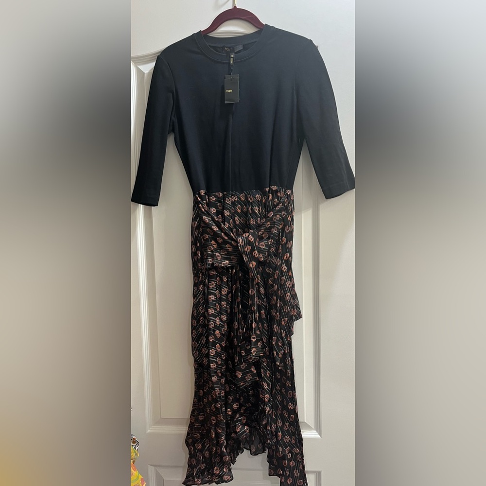 Maje Silk Midi Dress- brand new with tags